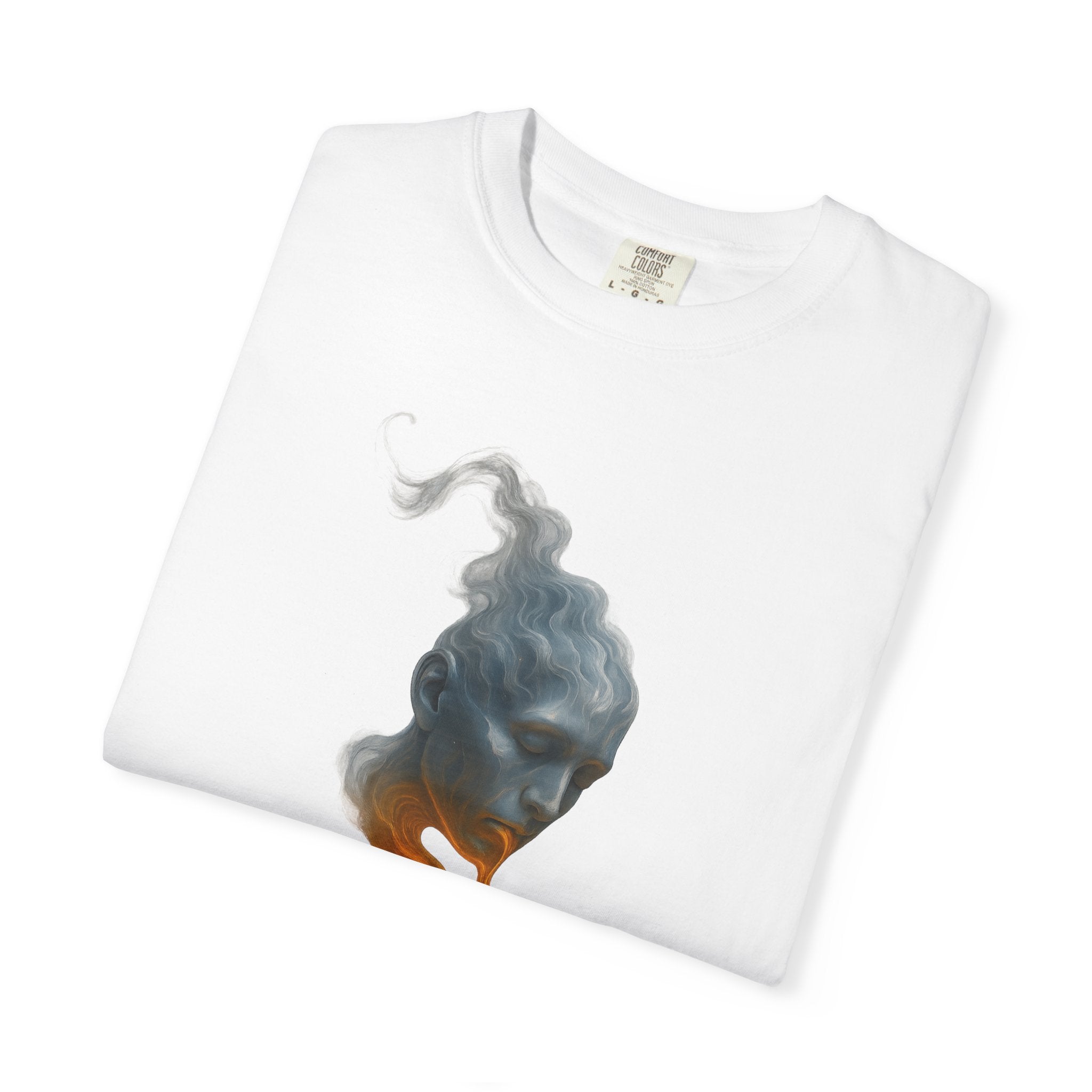 T-Shirt — Surreal Burning Candle Head Graphic Tee
