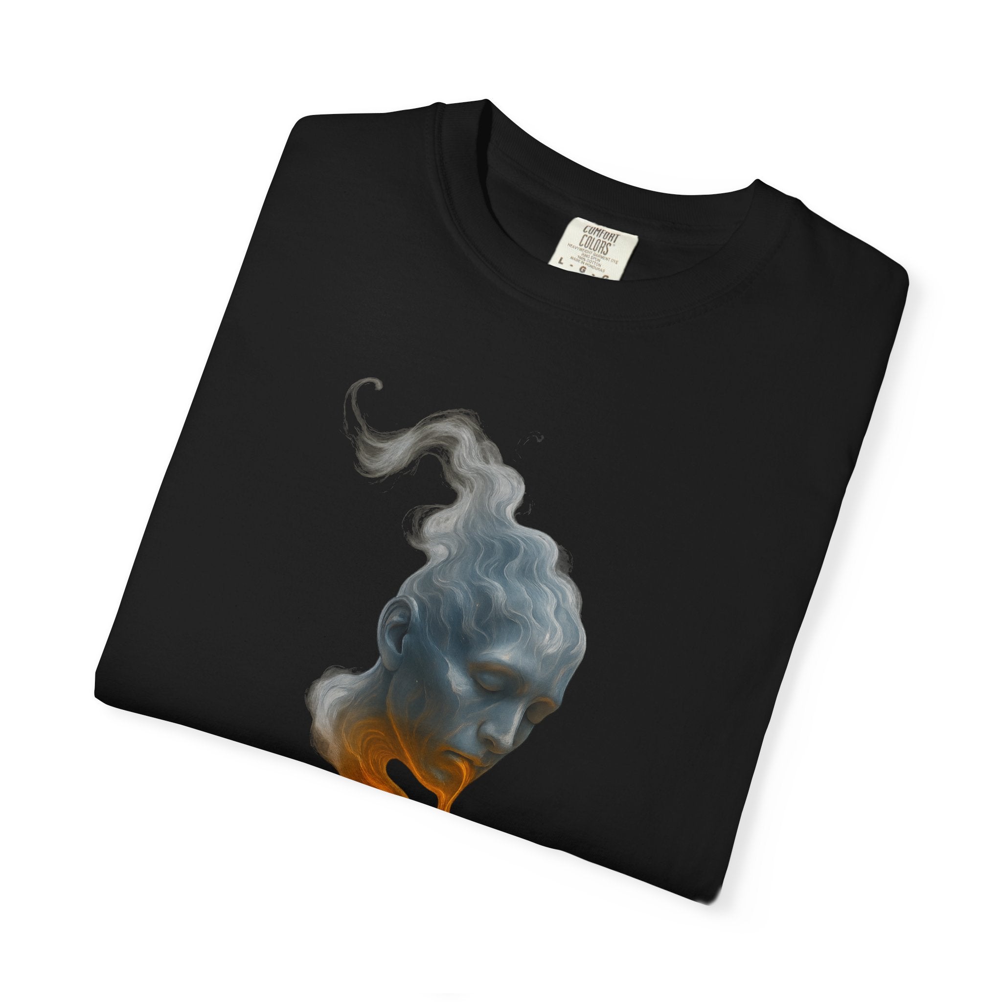T-Shirt — Surreal Burning Candle Head Graphic Tee