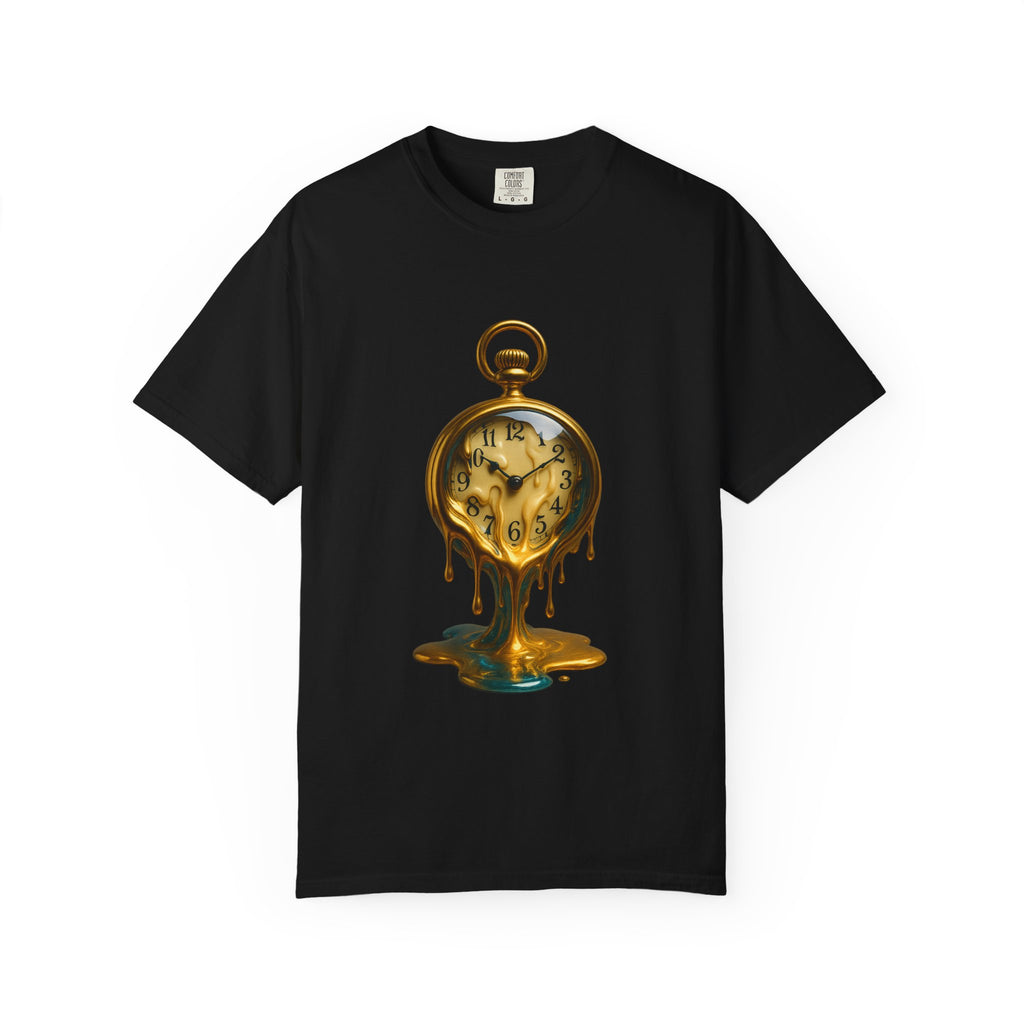 Melting Pocket Watch T-Shirt | Surreal Timepiece Artwork