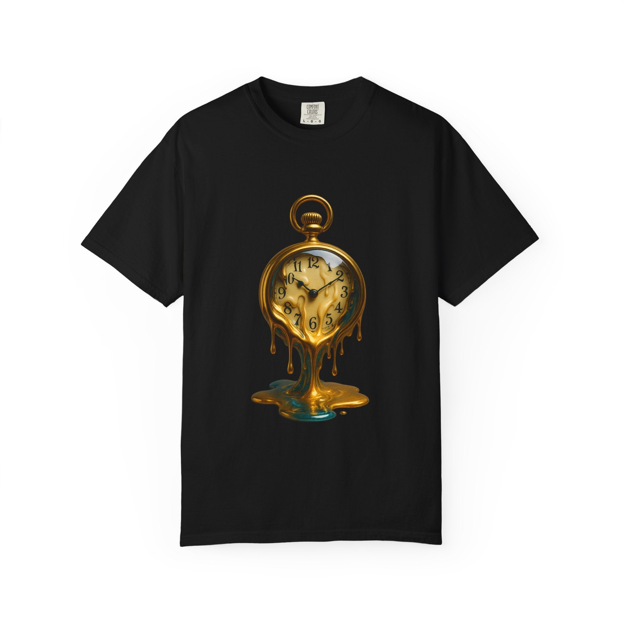 Melting Pocket Watch T-Shirt | Surreal Timepiece Artwork