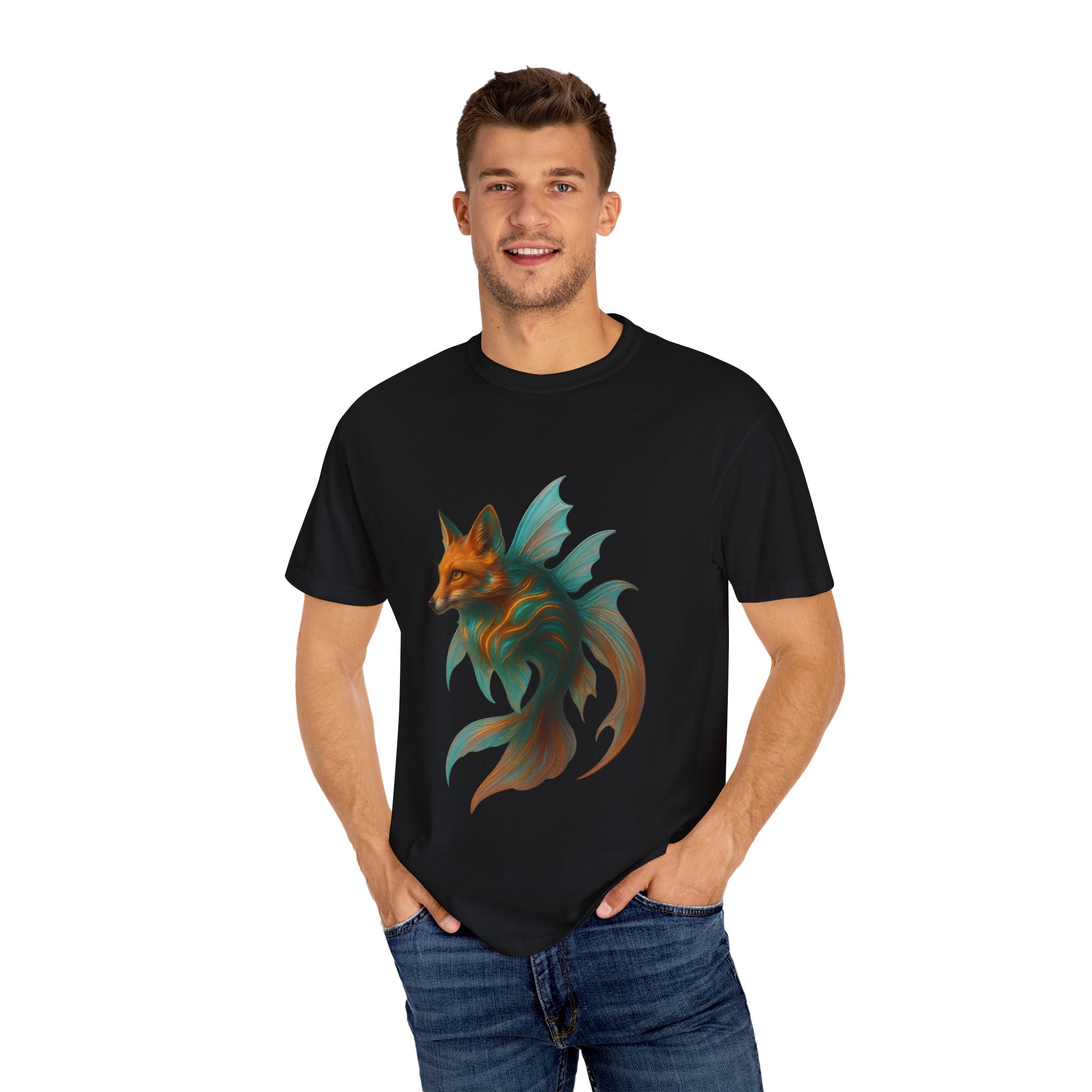 Fox Spirit Graphic T-Shirt — Fantasy Fox Illustration Tee