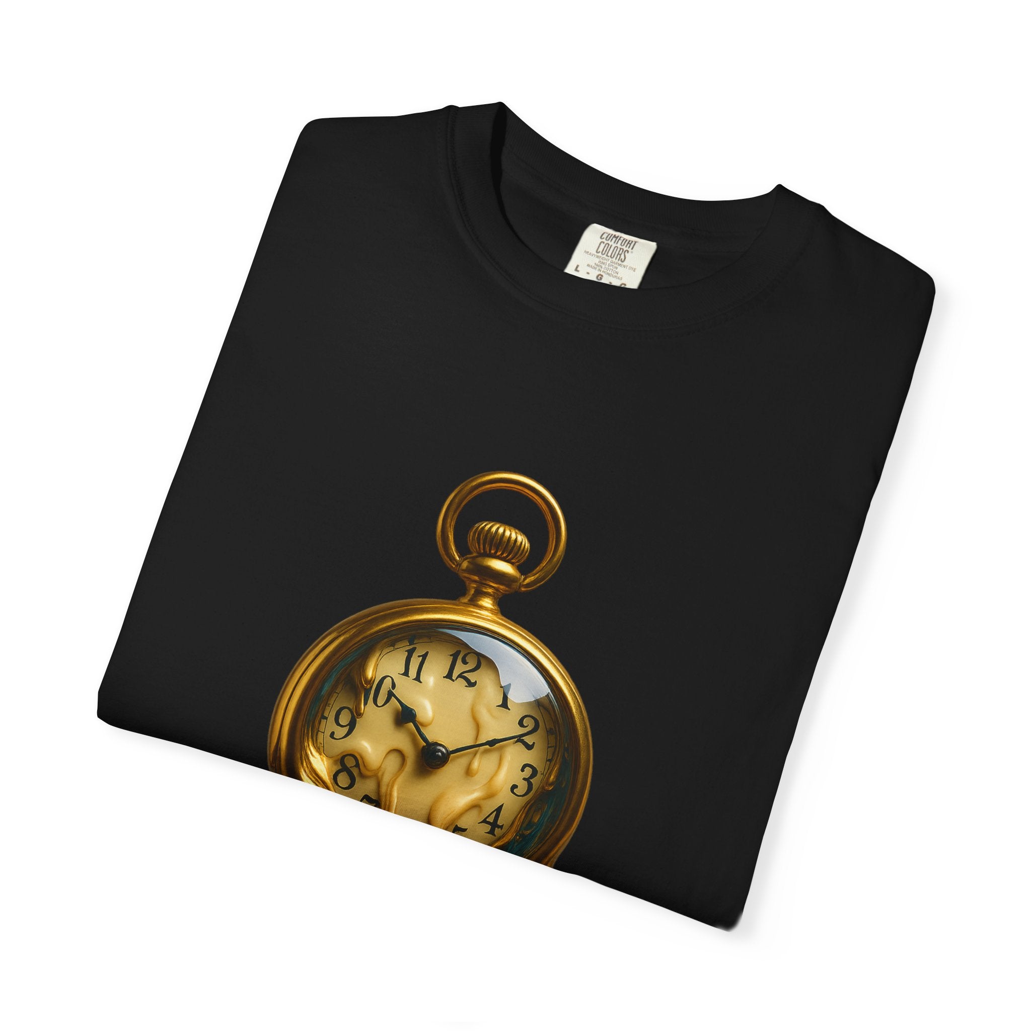 Melting Pocket Watch T-Shirt | Surreal Timepiece Artwork