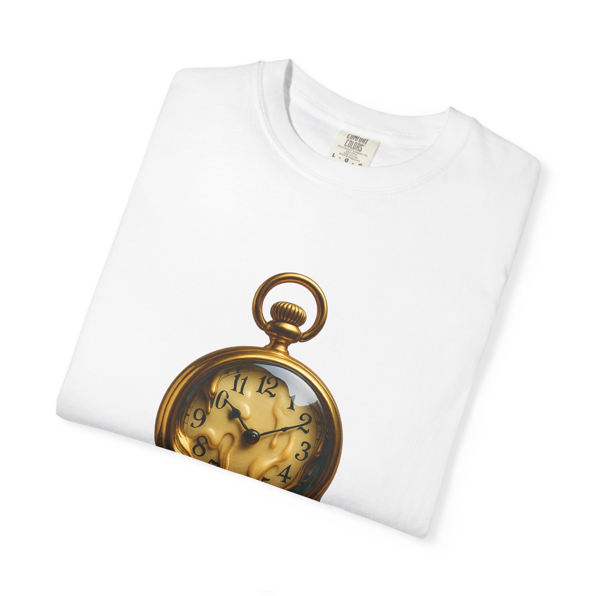 Melting Pocket Watch T-Shirt | Surreal Timepiece Artwork