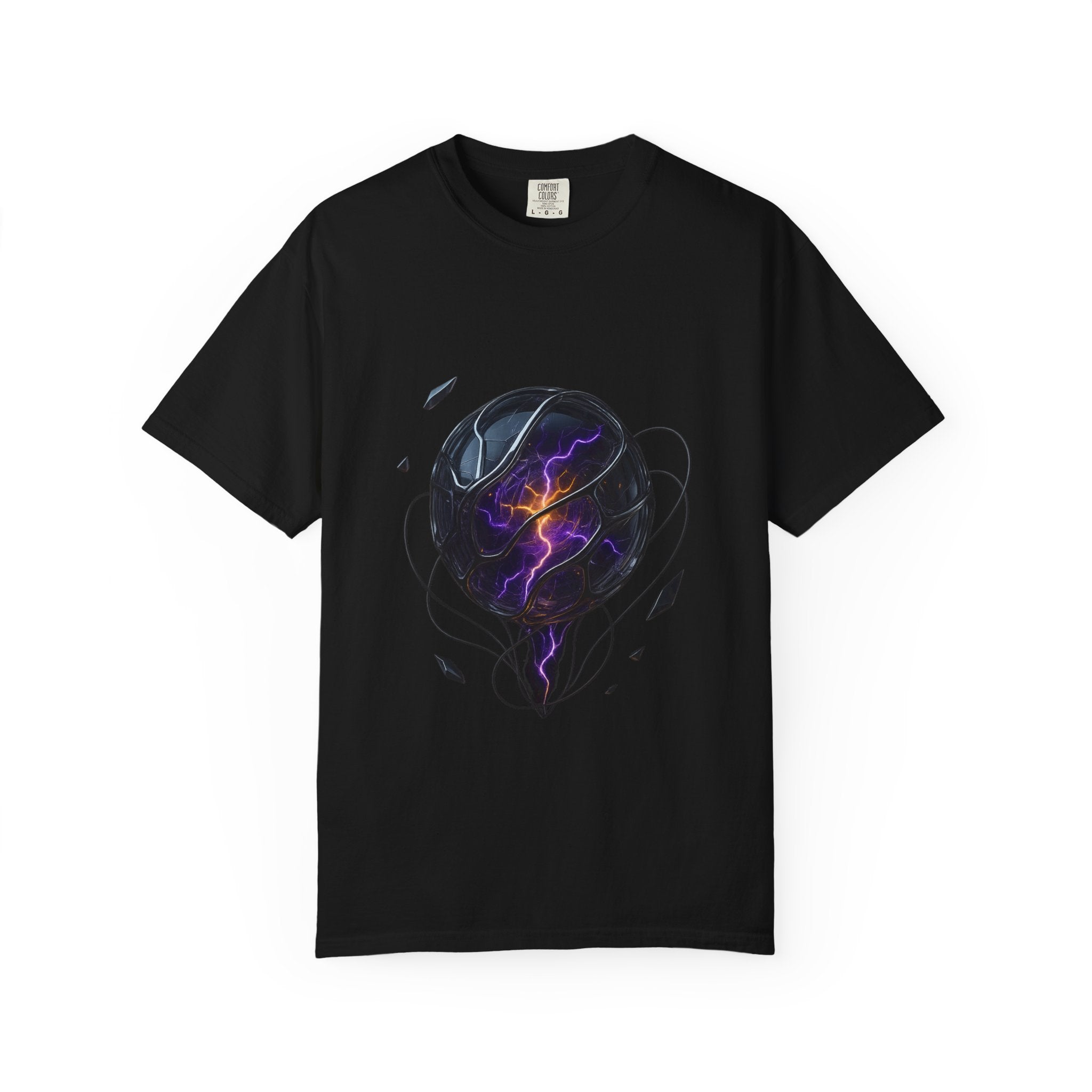 Cosmic Storm T-Shirt — Lightning Orb Graphic Tee