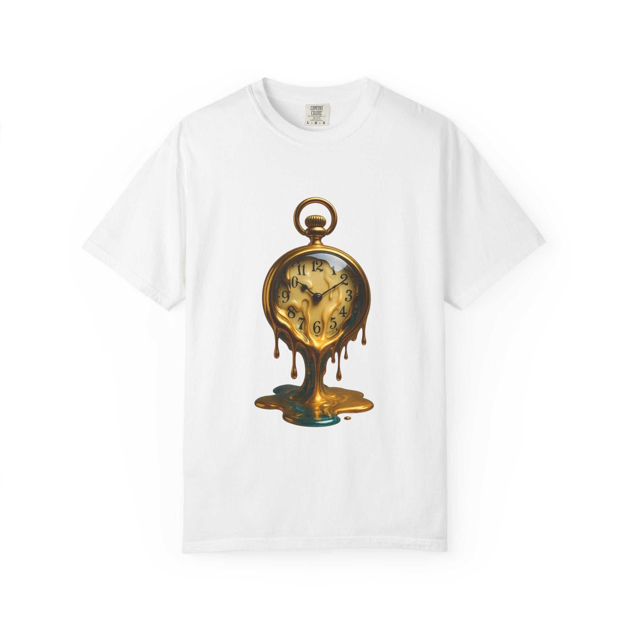 Melting Pocket Watch T-Shirt | Surreal Timepiece Artwork